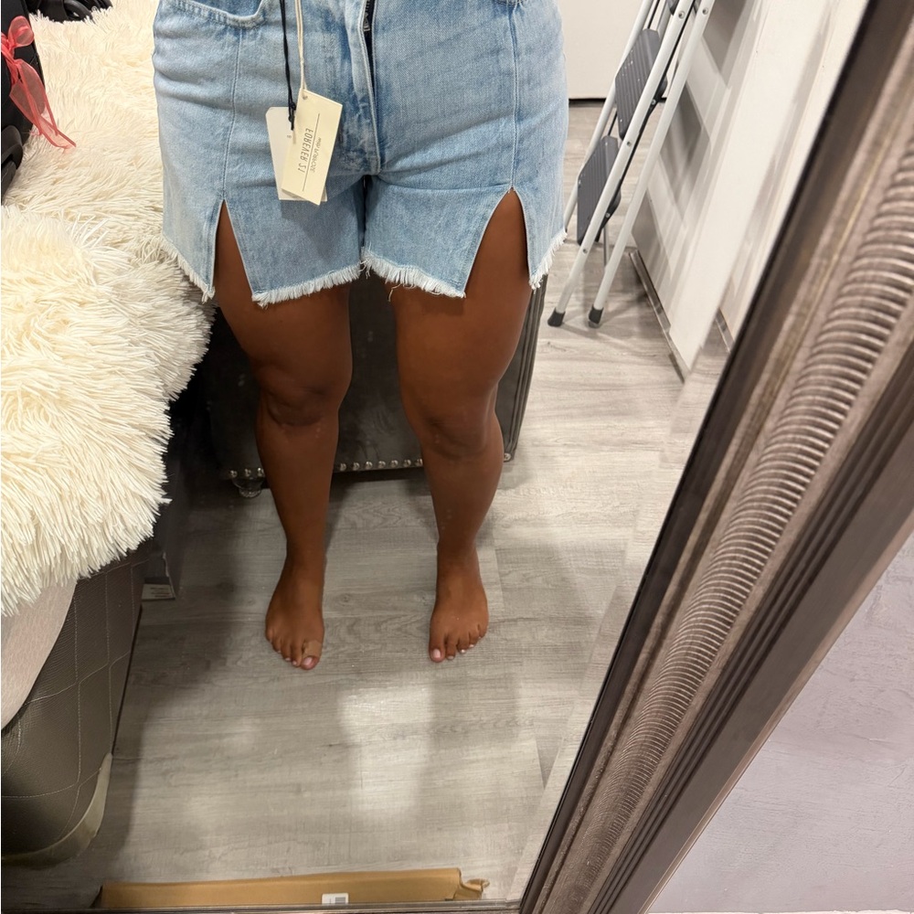Light Blue Denim Shorts